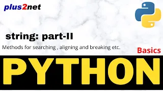 Python string methods with example for searching replacing and managing cases of chars