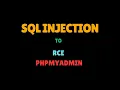 Remote Code Execution through PhpMyAdmin