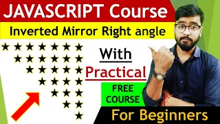 JavaScript Star Pattern Program Inverted Mirror Right Angle JavaScript Tutorial