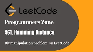 461 Hamming Distance leetcode two integers in which the corresponding bits are different - xor