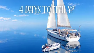 MED = Motoring Every Day (Crossing to Italy & First Night Sail)