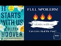 Lagu It Starts With Us Full Spoiler Summary | Colleen Hoover’s Emotional Sequel Explained