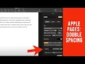 How to Double Space in Apple Pages