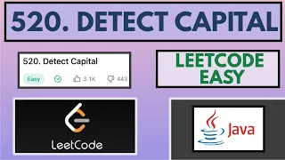 Leetcode 520 Detect Capital Easy Java Solution