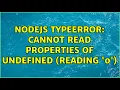 NodeJS TypeError Cannot read properties of undefined reading 0