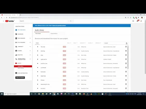 Download MP3 Download copyright free music from YouTube audio library  Youtube Creator Tutorial