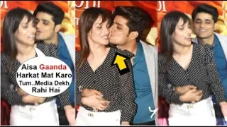 ankita lokhande embarrassed after a friend forcefully kisses her in front of media