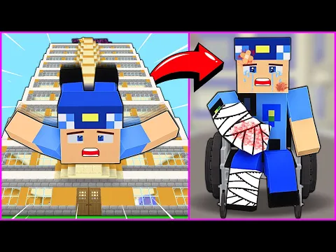 Video Thumbnail: KEREM KOMİSER YÜKSEKTEN DÜŞTÜ, SAKATLANDI! 😱 - Minecraft