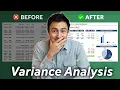 Build a Dynamic Budget vs Actuals Dashboard on Excel Variance Analysis