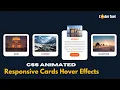 Create Animated Card Hover Effect Using HTML CSS Card Hover Effect in HTML CSS