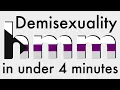 Demisexuality in Under 4 Minutes hmm