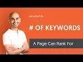 How Many Keywords Can A Single Page Rank For And How to Do Keyword Research