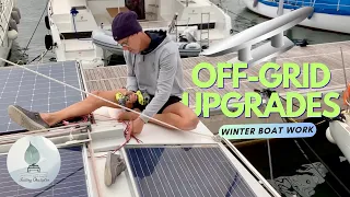 Catamaran Life in Greece: Off-Grid Victron & Lithium Upgrades & Cleat Install