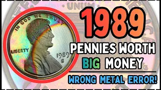 1989 Penny Value - WEIGH YOUR PENNIES Copper Error Worth Money