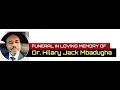 FUNERAL IN LOVING MEMORY OF Dr Hilary Jack Mbadugha