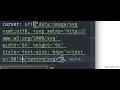 CSS SVG Cursor Image