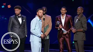The Golden State Warriors win Best Team award 2022 ESPYS