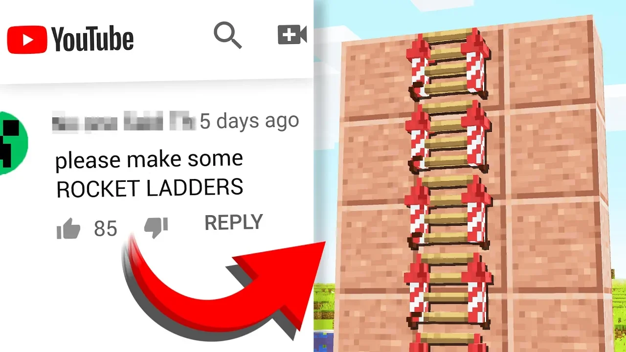 Turning COMMENTS into Minecraft CRAFTING RECIPES! #2