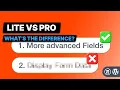 What s the difference between Formidable Forms Lite and Pro versions