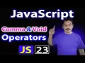 Comma and Void Operators in JavaScript in Urdu I Hindi