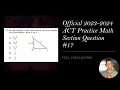 Official ACT Practice Exam Math Question FULL EXPLANATION