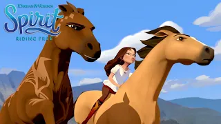Risky Rescue From A Speeding Train Full Episode SPIRIT RIDING FREE 