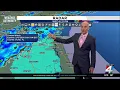 Tracking light rain shower tonight cool and breezy Thursday