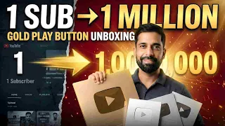 From 1 Subscriber to 1 Million ❤️ | Gold Play Button Vlog