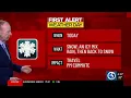 FORECAST We end the work week with a First Alert Weather Day for mixed precip