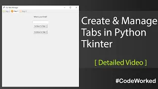 Create And Manage Tabs In Python - Detailed