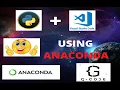 Python setup in Visual Studio Code with Anaconda writing Hello World Python code