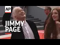Jimmy Page walks the red carpet at Becoming Led Zeppelin premiere in Venice