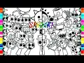 Incredibox Sprunki New Big Coloring Pages How to Color All Sprunki Phase 5 vs Original Sprunki NCS