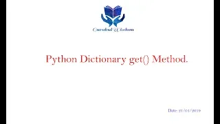 64-Python Dictionary get Method
