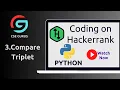 3 Compare Triplets Hackerrank Python