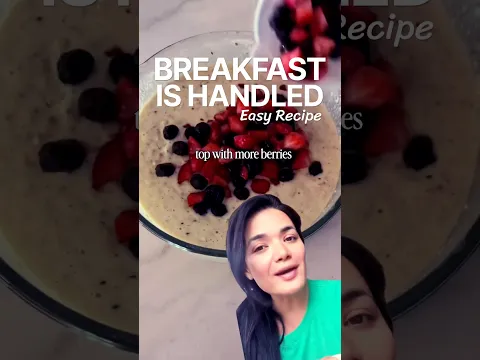 One bowl easy prep and breakfast is handled 🍌