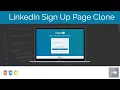 LinkedIn Sign Up Page Clone With HTML CSS and JavaScript