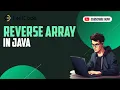 Reverse Array using 2 Pointer Technique Java Solution Explained Hindi