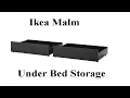 Ikea malm under bed storage system