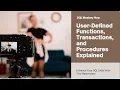 Day 13 SQL Masterclass Master User-Defined Functions Transactions and Stored Procedures