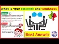 What Is Your Strength And Weakness Interview Strength And Weakness Job Interview Answers