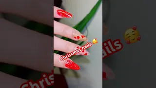Nail Design For Christmas Shortsvideo Youtubeshorts Naildesign 