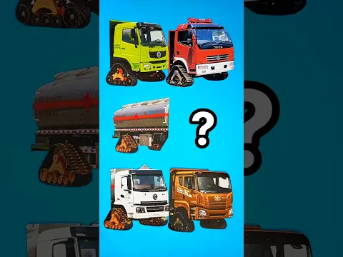 Mencocokkan mobil truck tangki Shacman roda tank 😱