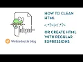 WordPress Migration Script Clean HTML with Notepad Find Replace REGEX Regular Expressions