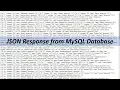 How to Get JSON Response from MySQL Database using PHP
