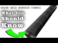 VEVOR Weed Barrier Fabric Heavy Duty 4x100FT 5 8oz Woven Landscape Fabric Garden Fabric Weed