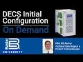 eLearning DECS Initial Configuration