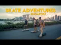 Exploring Singapore on a LONGBOARD SKATE ADVENTURES