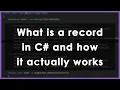 What are record types in C and how they ACTUALLY work