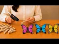 Butterfly with Clothespins Turn Clothespins into Beautiful Butterflies DIY